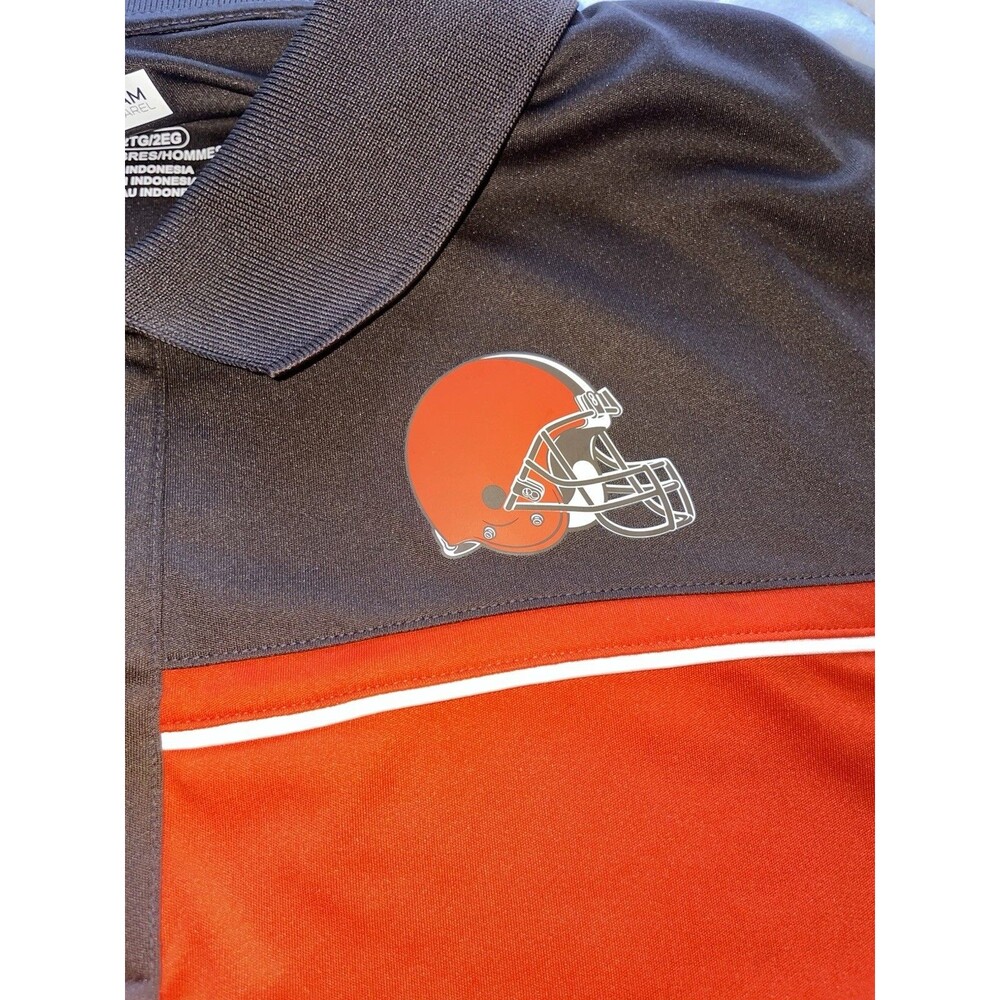 Cleveland Browns NFL Team Apparel TX3 Cool 3 Button Classic Polo Shirt Men’s XXL - Picture 3 of 6